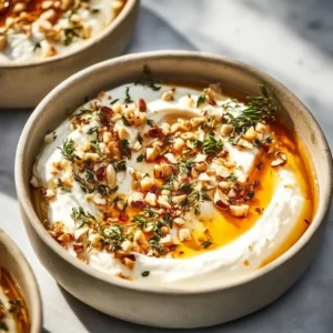 Delicious Ricotta Dip with Hot Honey 2 Delicious ricotta dip topped with hot honey served in a bowl
