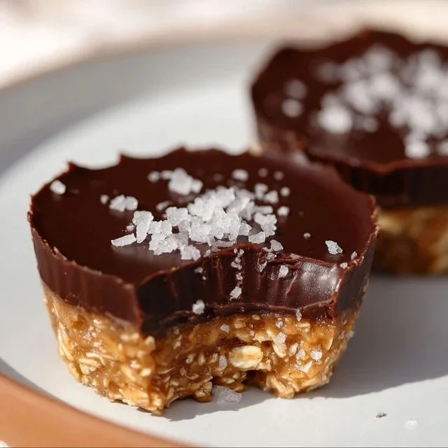 Easy No Bake Peanut Butter Oat Cups