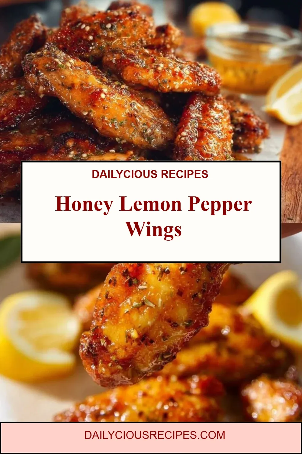 Honey Lemon Pepper Wings