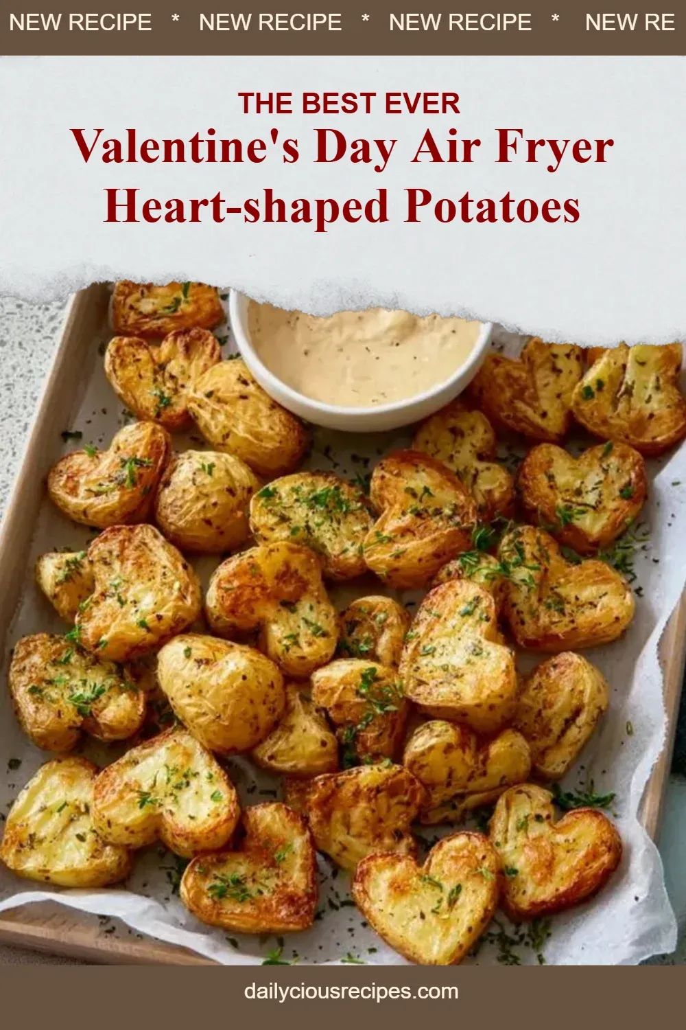 Best 14 Air Fryer Recipes for Deliciously Crispy Treats 14 Valentine's Day Air Fryer Heart-shaped Potatoes