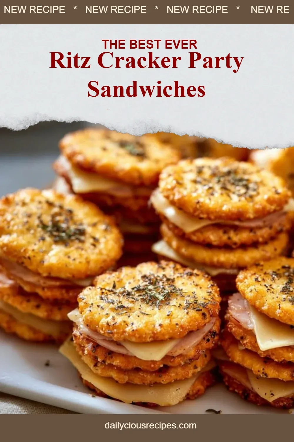 Ritz Cracker Party Sandwiches