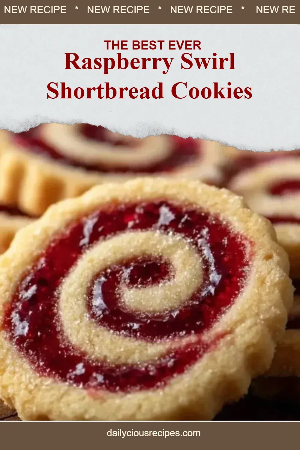 Best 17 Cookie Recipes To Satisfy Your Sweet Cravings 14 Raspberry Swirl Shortbread Cookies