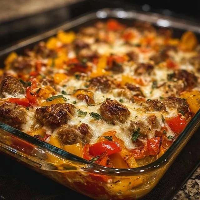 Italian Sausage & Pepper Casserole