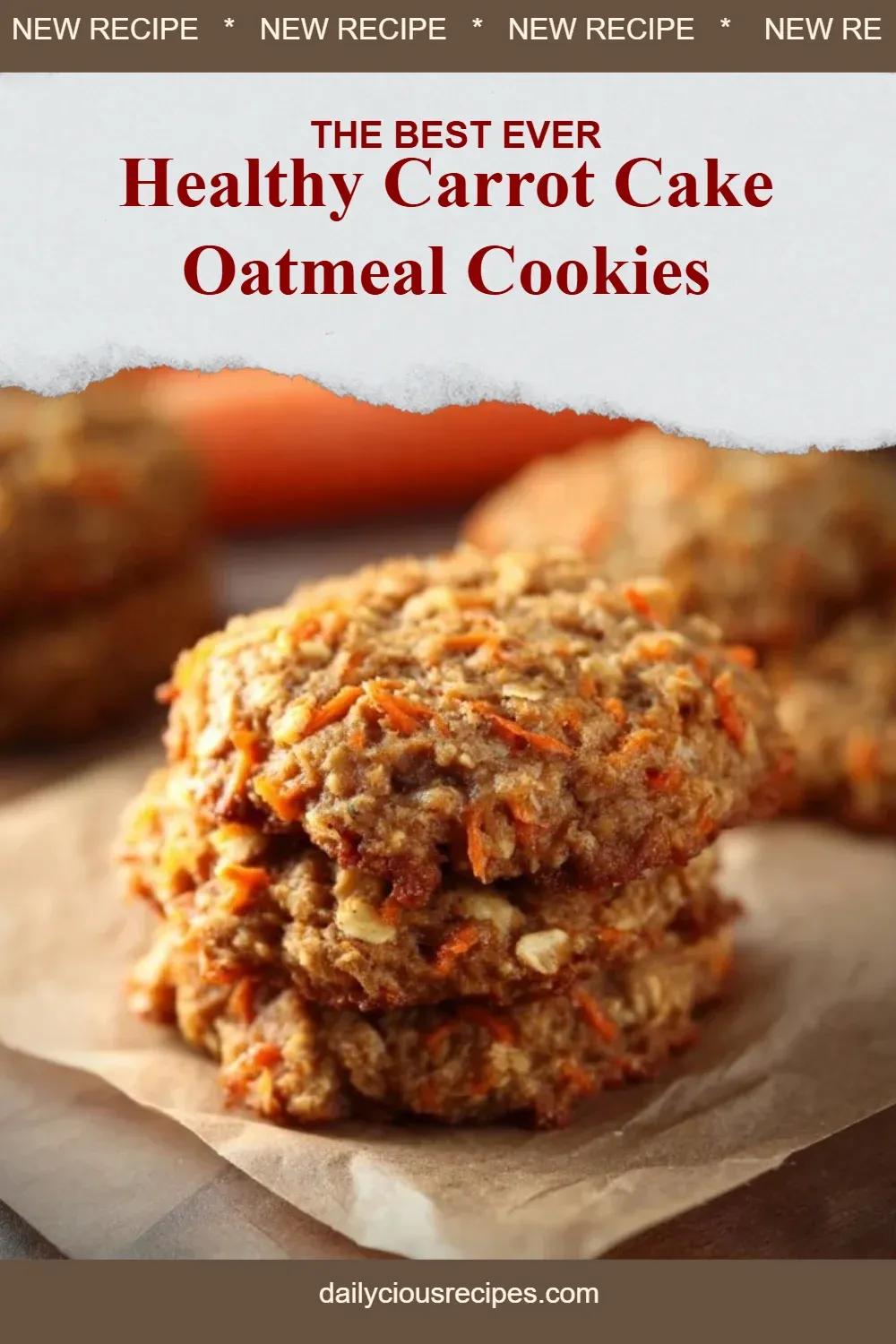 Best 17 Cookie Recipes To Satisfy Your Sweet Cravings 9 Healthy Carrot Cake Oatmeal Cookies