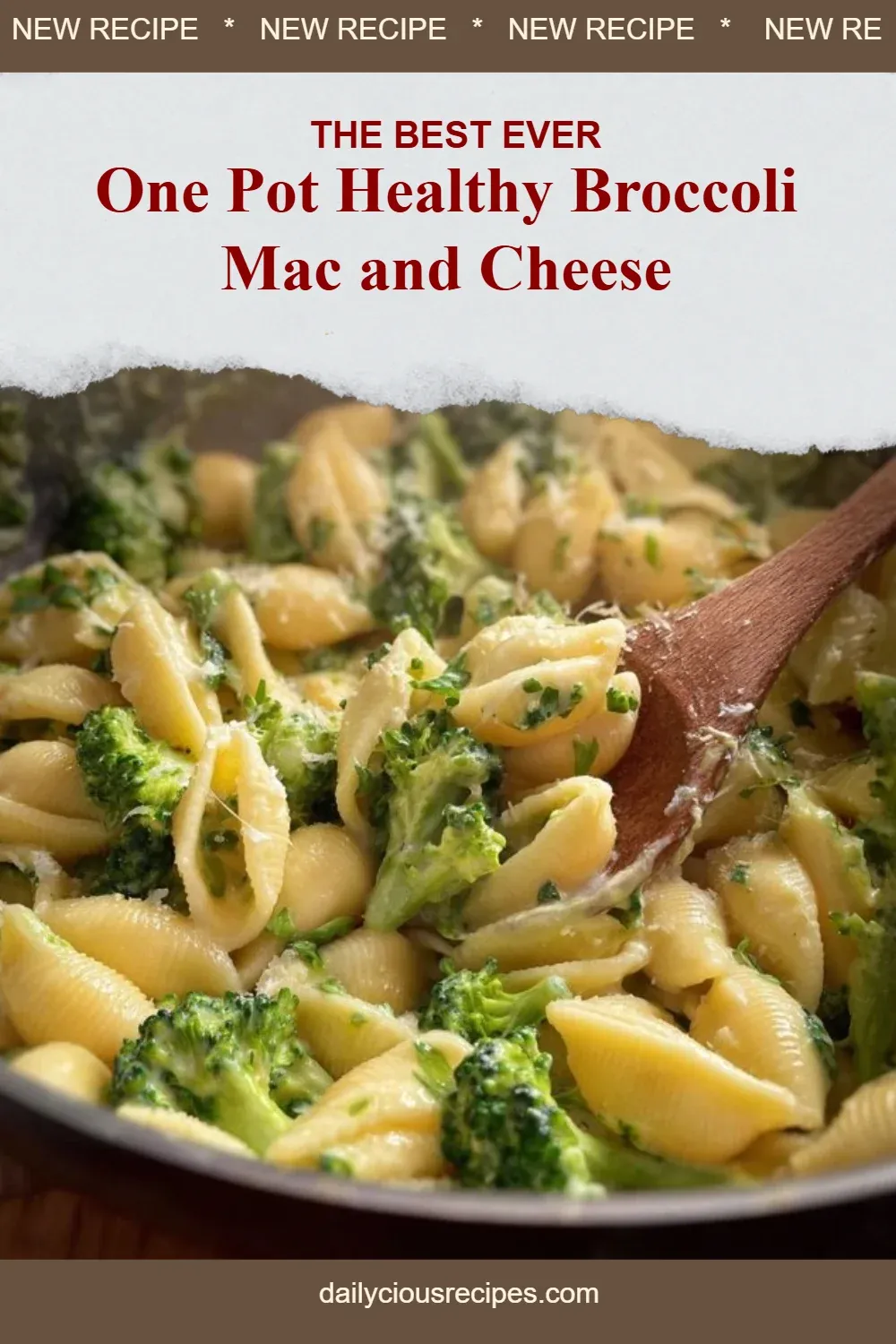 One Pot Healthy Broccoli Mac and Cheese