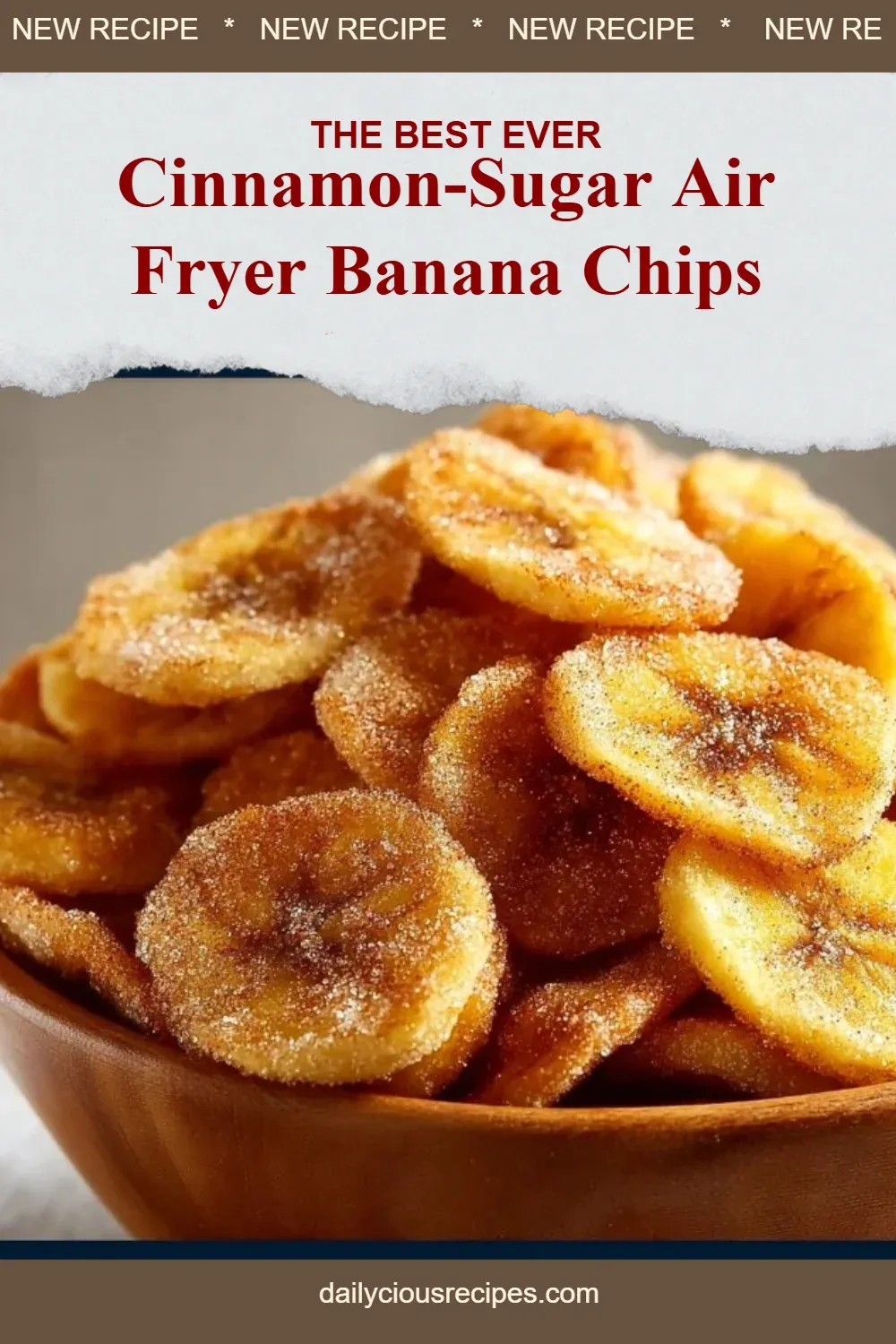 Best 14 Air Fryer Recipes for Deliciously Crispy Treats 5 Cinnamon-Sugar Air Fryer Banana Chips