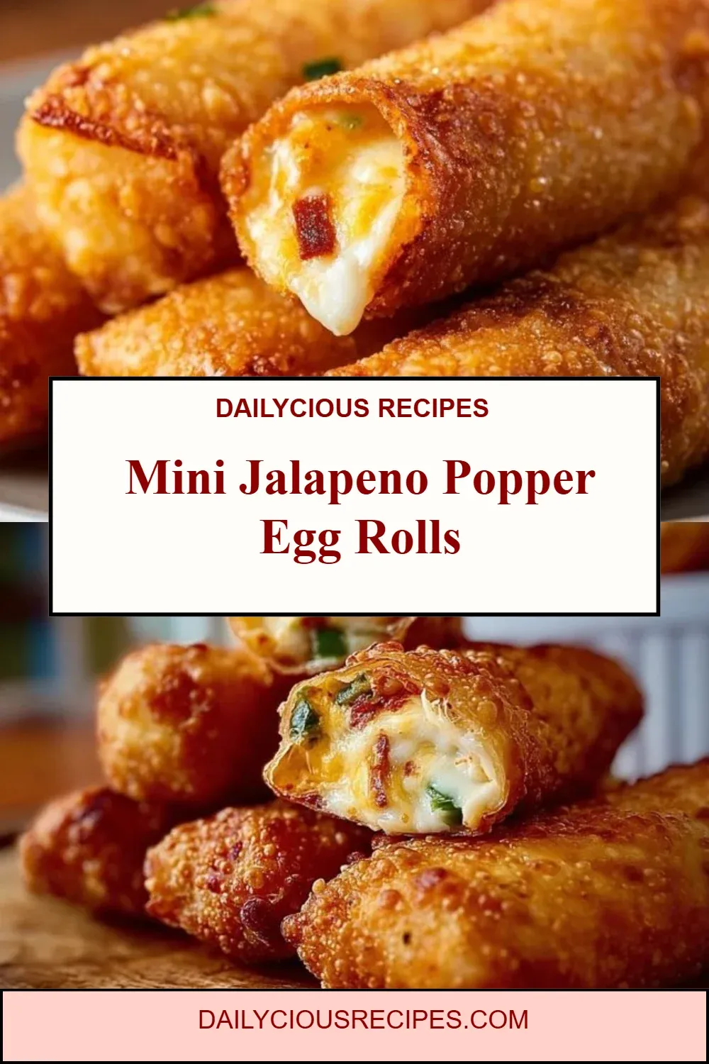 Mini Jalapeno Popper Egg Rolls