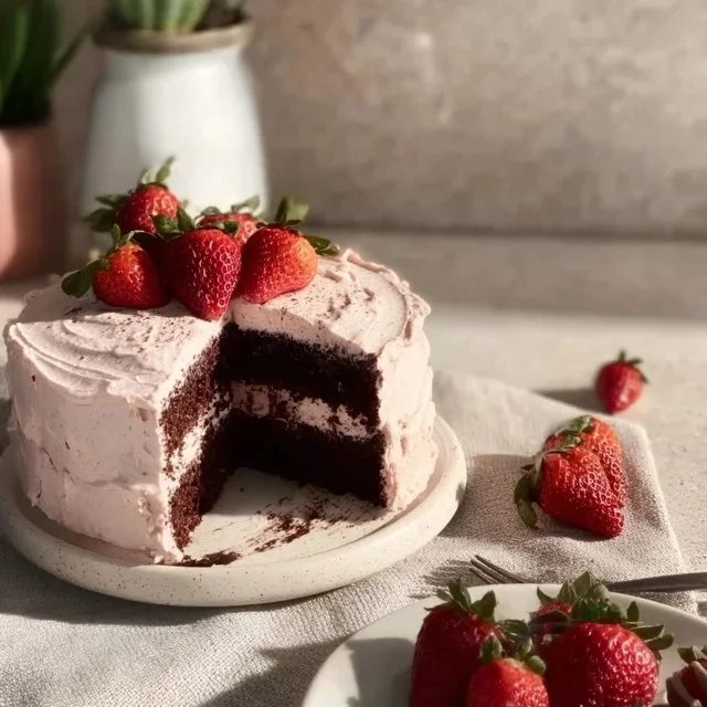Strawberry Chocolate Cake