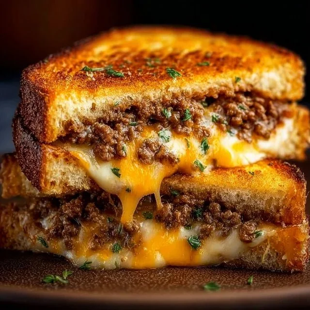 Ultimate Cheesy Ground Beef Melt