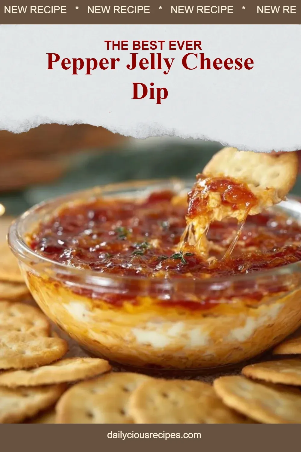 Best 14 Delicious Dip Recipes for Game Day 9 Pepper Jelly Cheese Dip