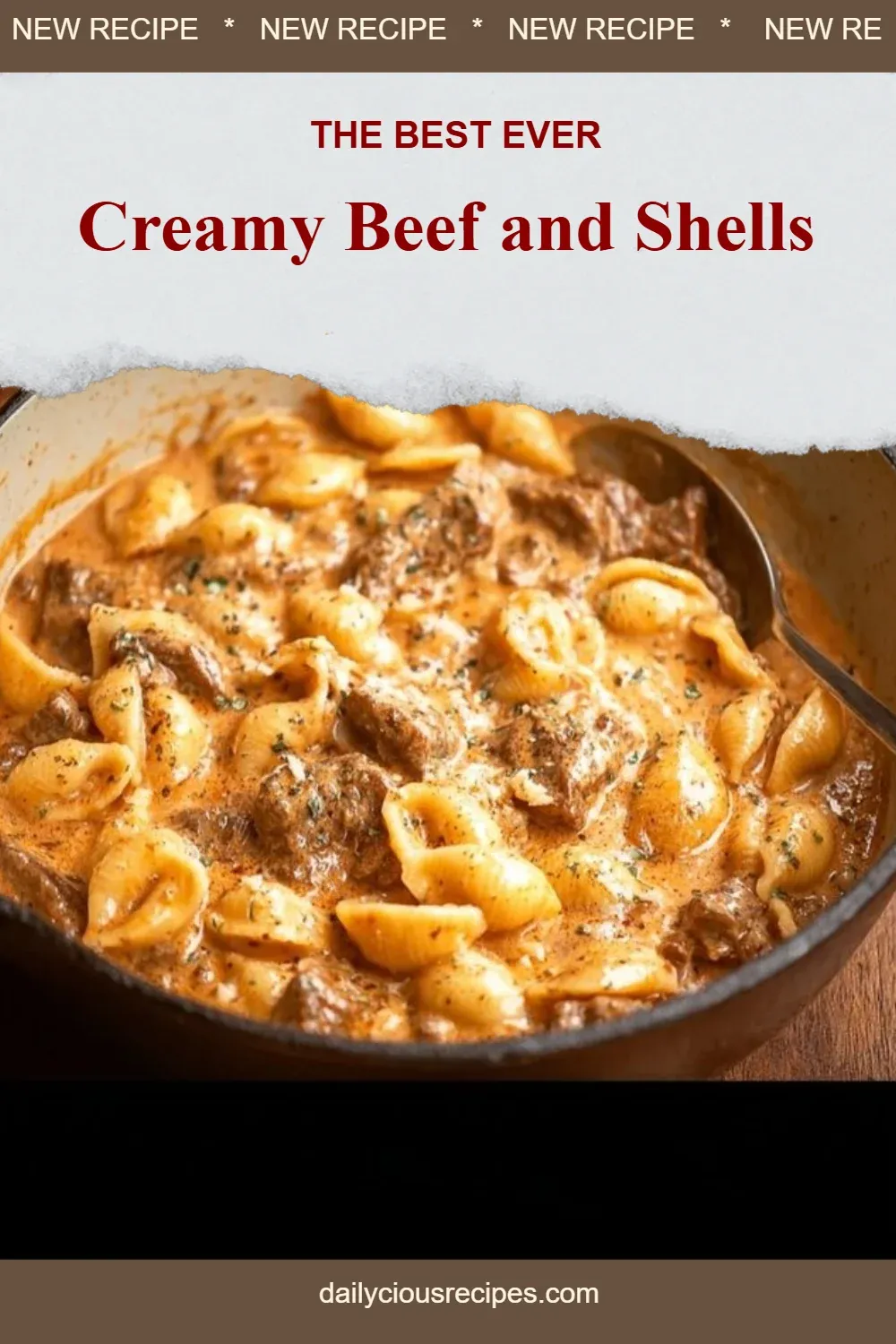 Creamy Beef and Shells