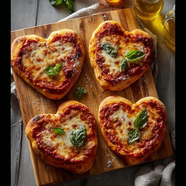 Heart-Shaped Pizza