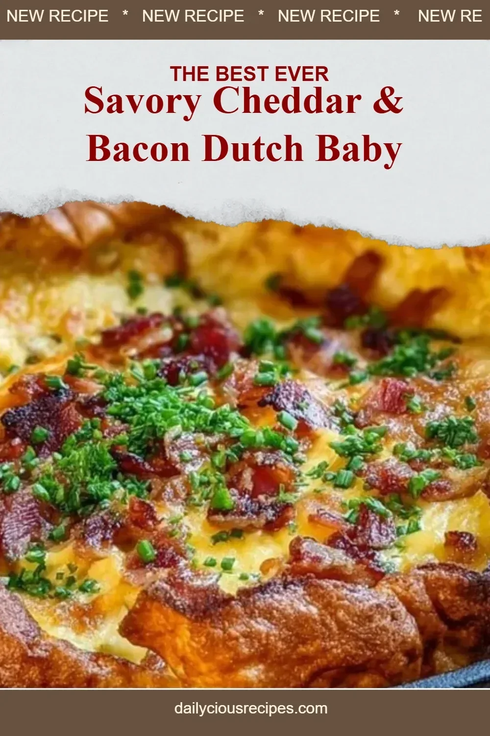 Savory Cheddar & Bacon Dutch Baby
