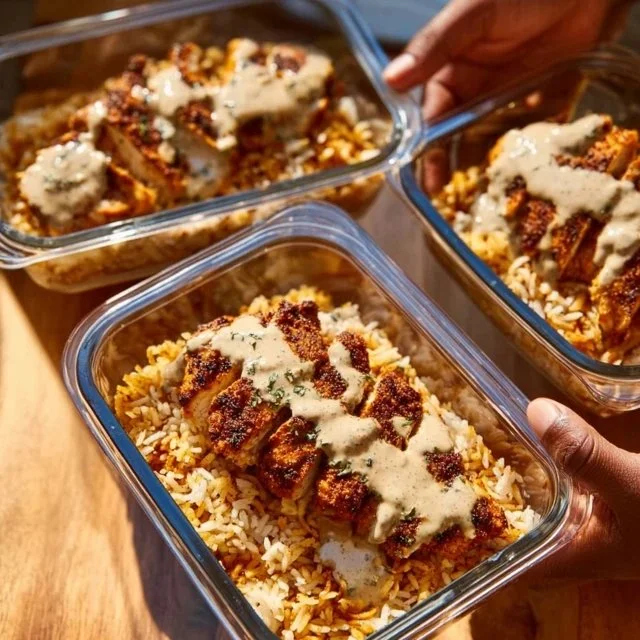 Creamy Cajun Chicken and Rice Bowls