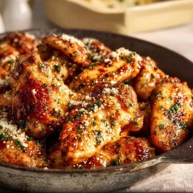 Oven-Roasted Garlic Parmesan Wings