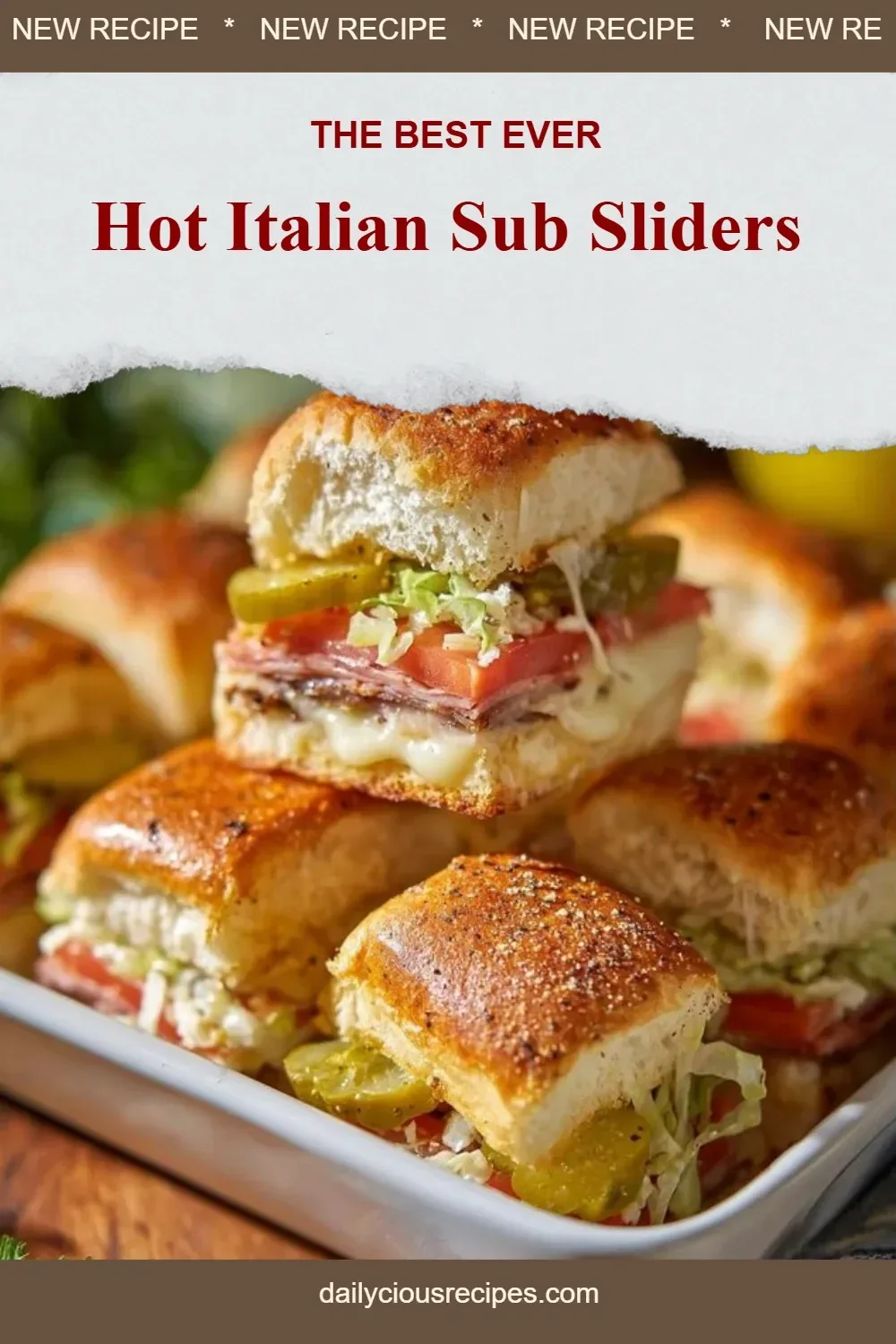 Best 14 Slider Recipes for Delicious Game Day Entertaining 6 Hot Italian Sub Sliders
