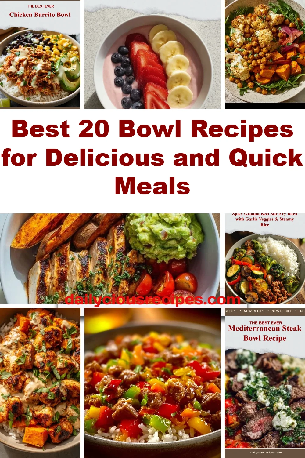 Best 20 Bowl Recipes for Delicious and Quick Meals