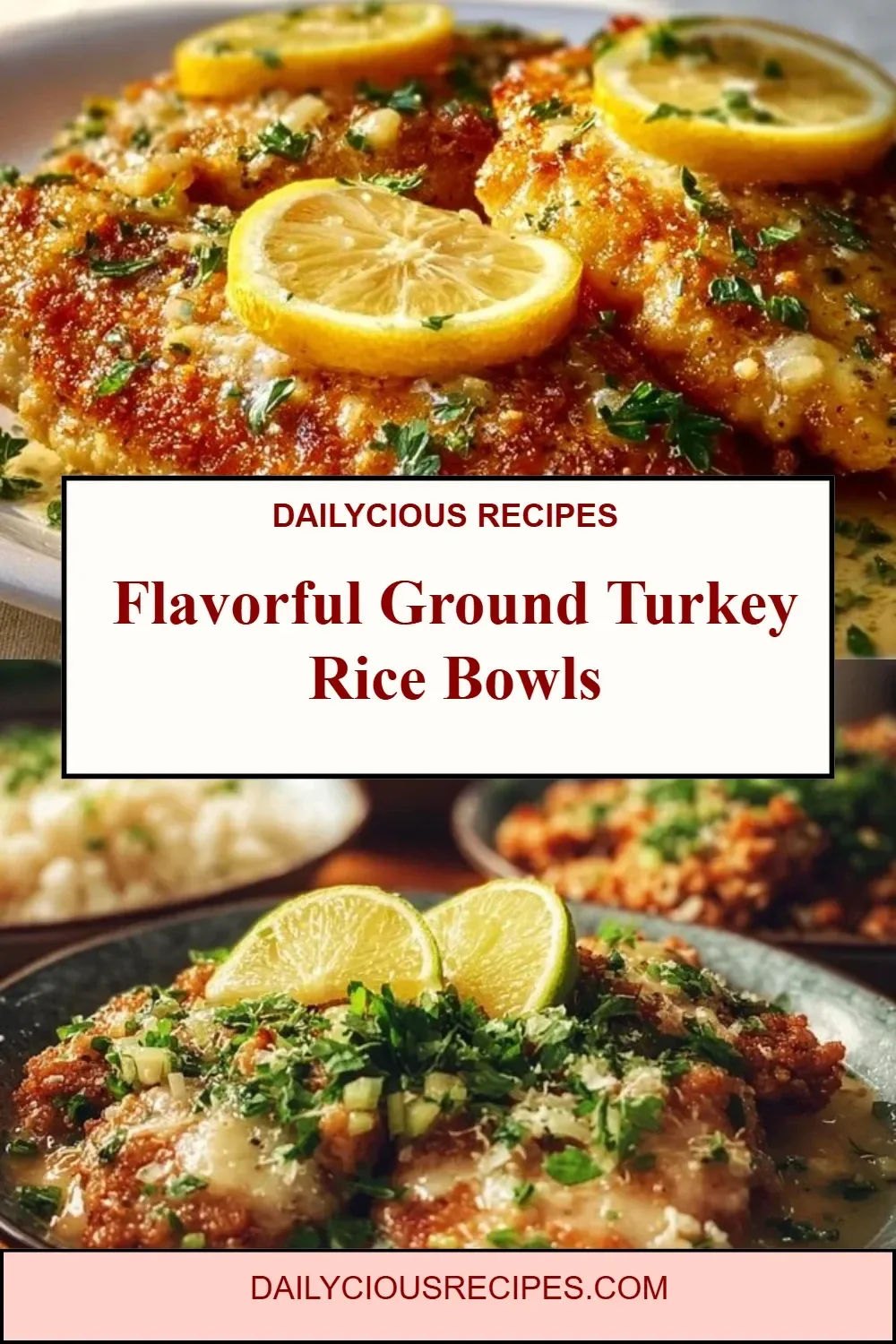 Flavorful Ground Turkey Rice Bowls