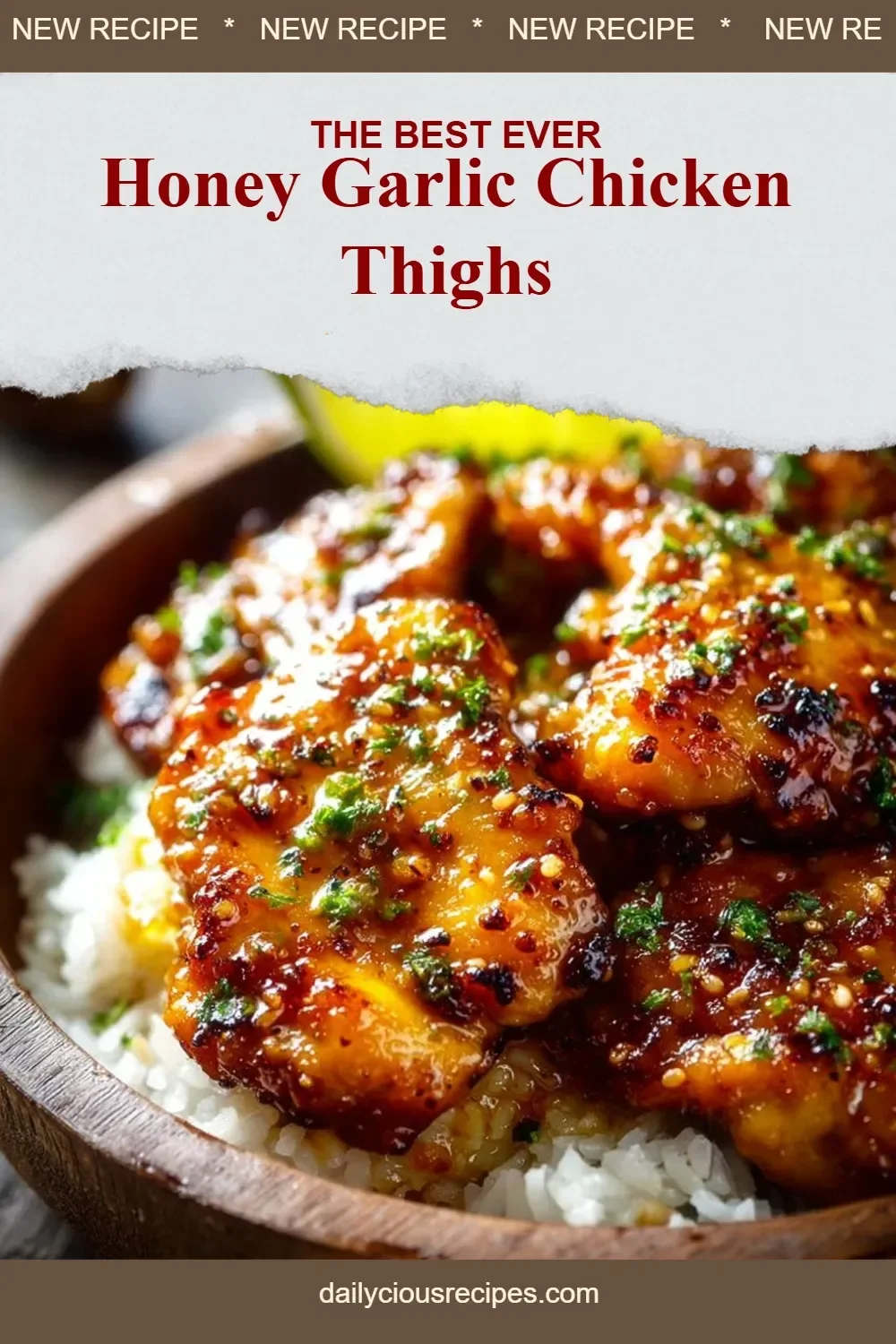 Honey Garlic Chicken Thighs