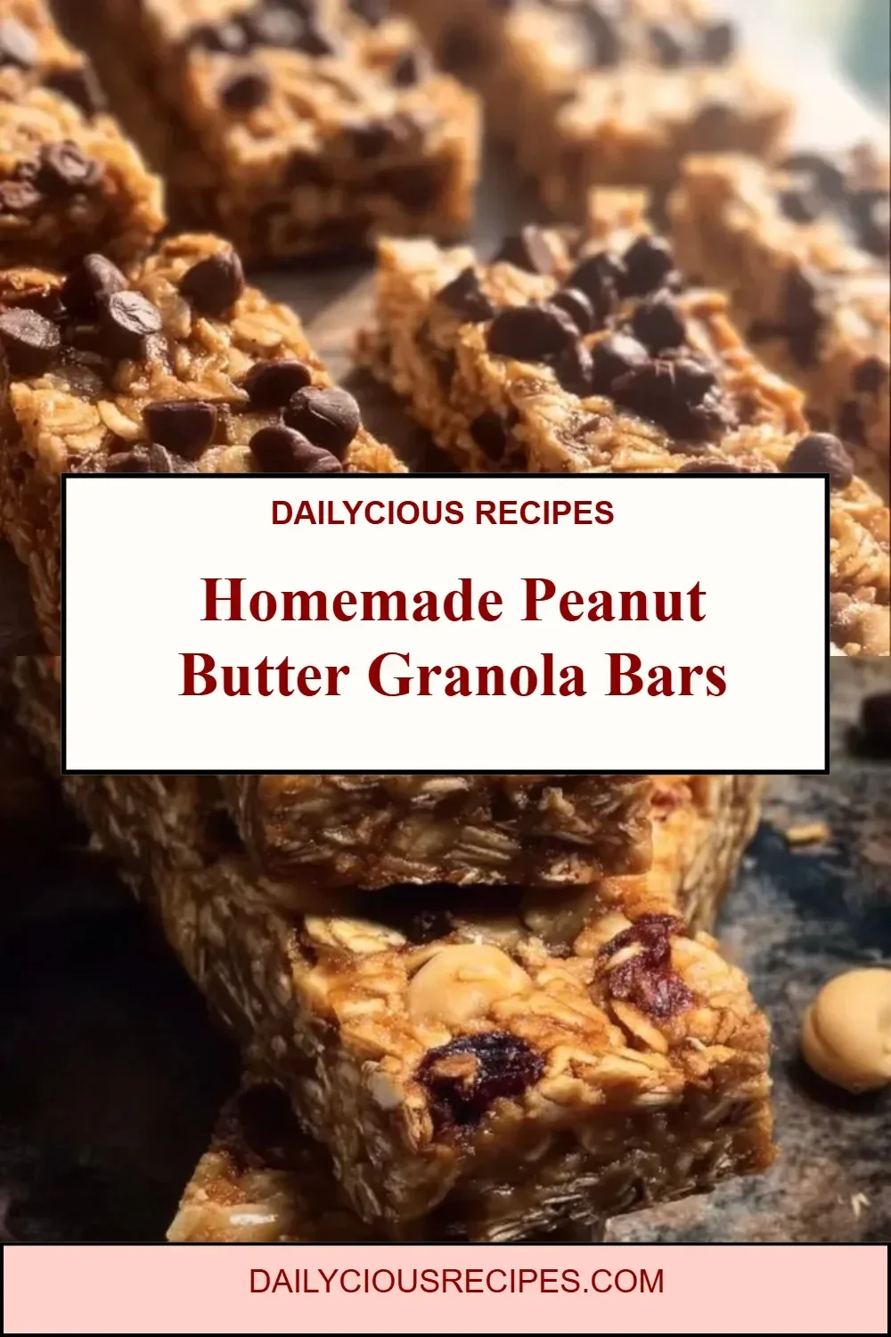 Homemade Peanut Butter Granola Bars