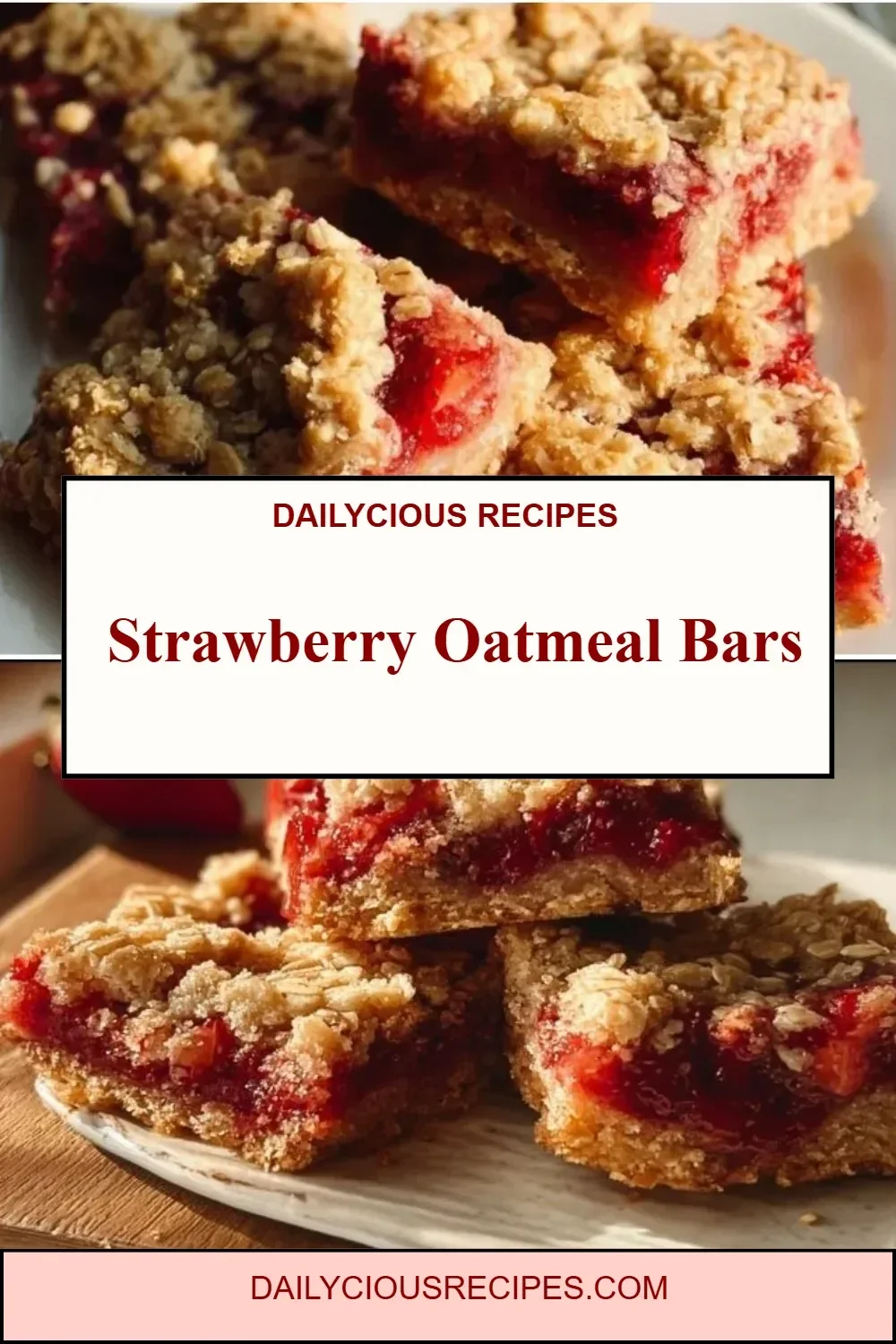 Strawberry Oatmeal Bars