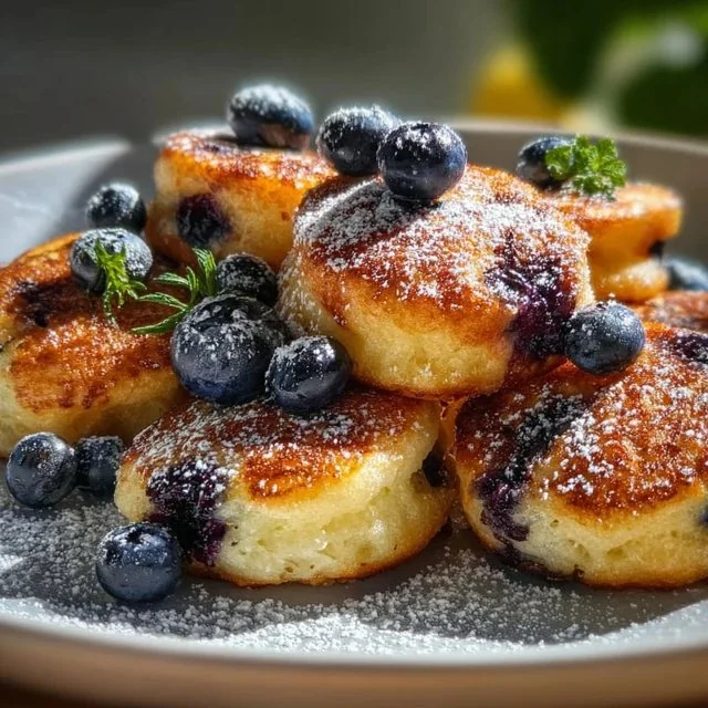 Blueberry Lemon Pancake Bites