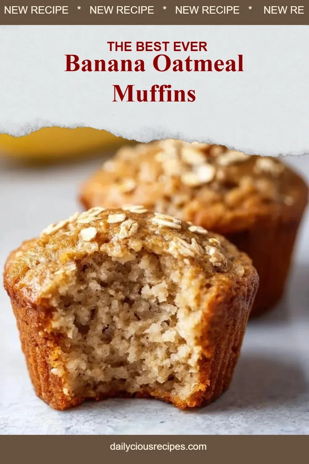 Banana Oatmeal Muffins