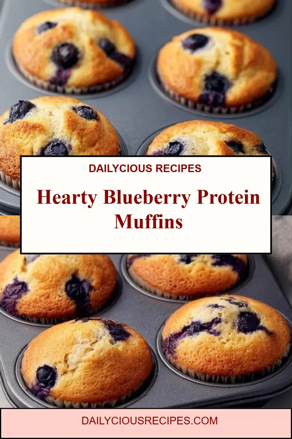 Hearty Blueberry Protein Muffins