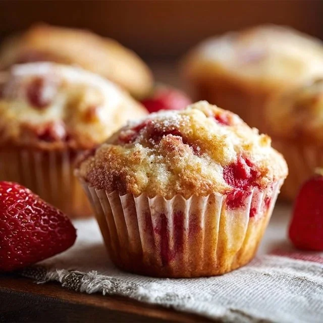 Delightful Fresh Strawberry Muffins