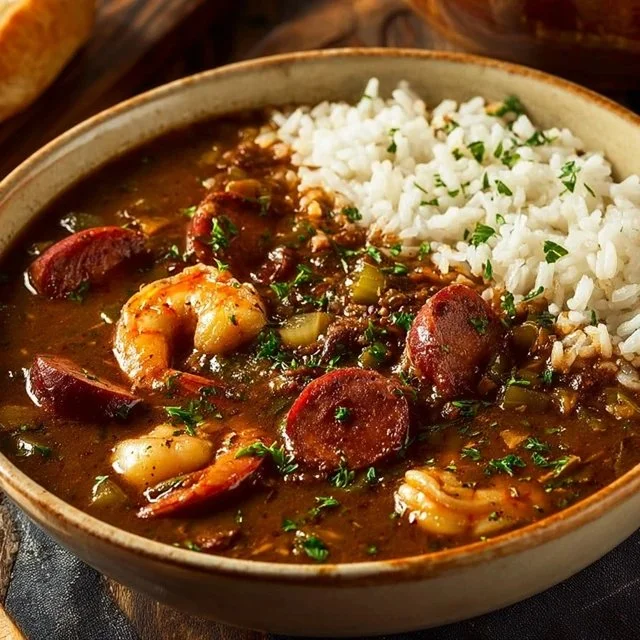 Authentic Cajun Sausage and Chicken Gumbo Recipe