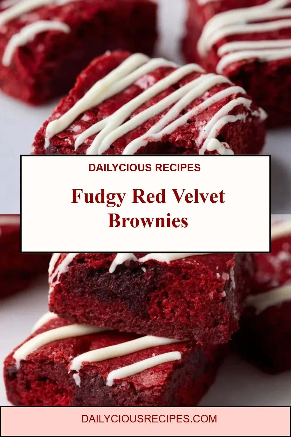Fudgy Red Velvet Brownies
