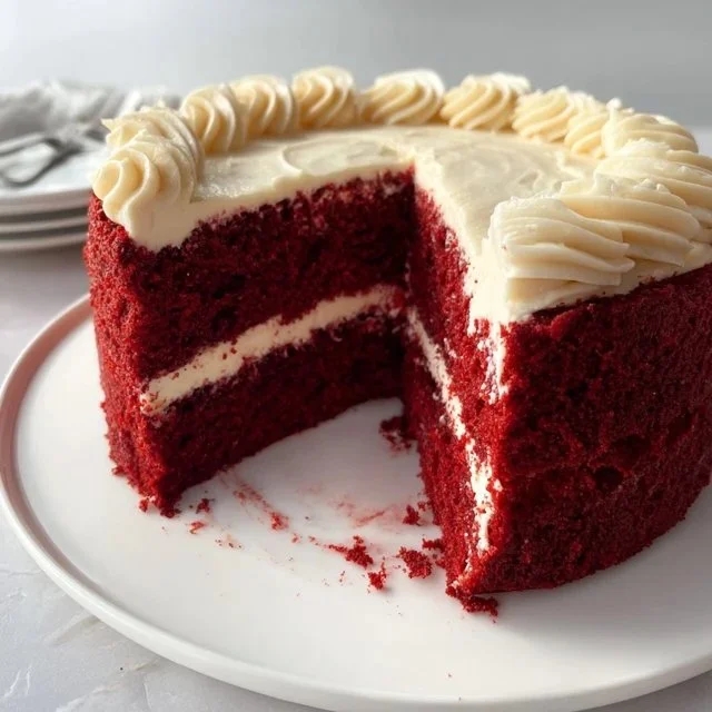 Red Velvet Cake with Cream Cheese Frosting