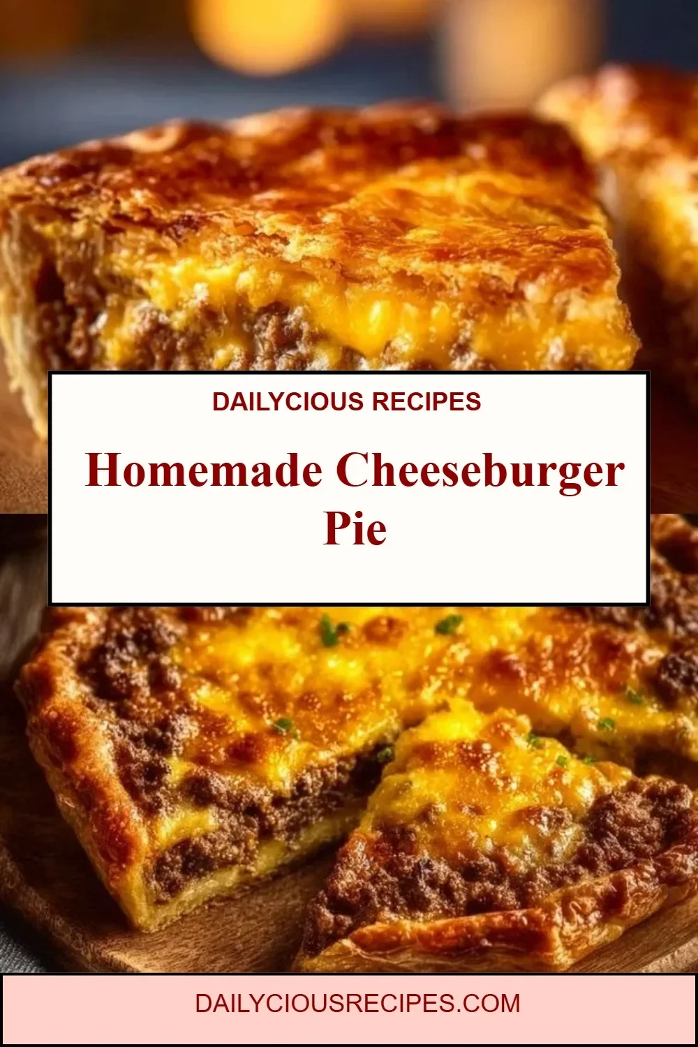 Homemade Cheeseburger Pie