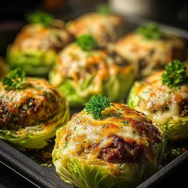 Oven-Baked Cabbage Burgers
