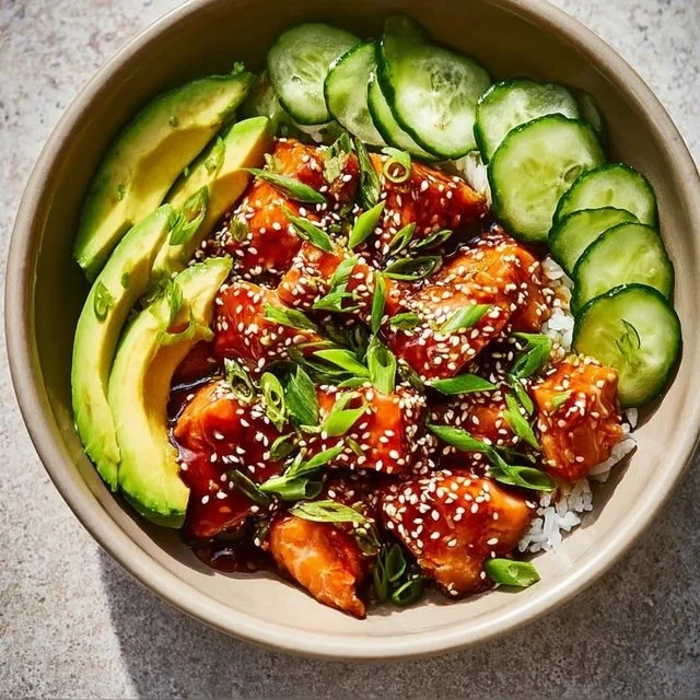 Honey Sriracha Salmon Bowls: A Sweet and Spicy Delight