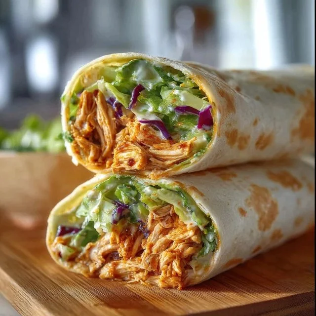 Spicy Buffalo Chicken Wraps for Two
