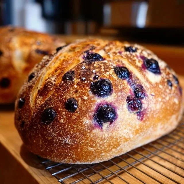Cream Cheese Blueberry Lemon Bread