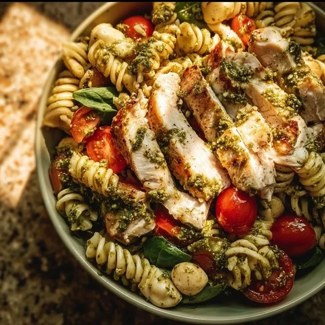 Chicken Pesto Pasta Salad