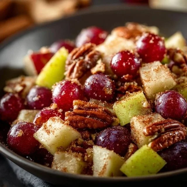 Cinnamon Apple Grape Salad