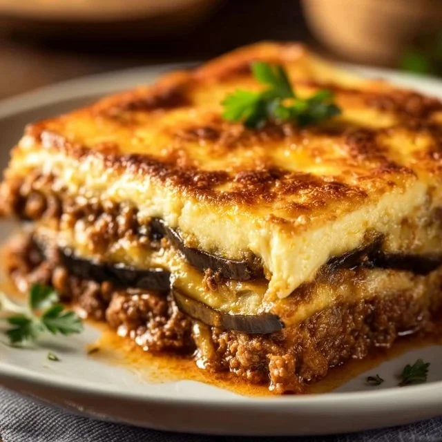 Classic Greek Eggplant Moussaka