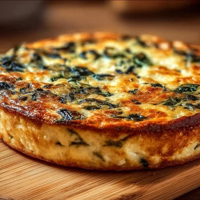 Cottage Cheese and Spinach Crustless Quiche