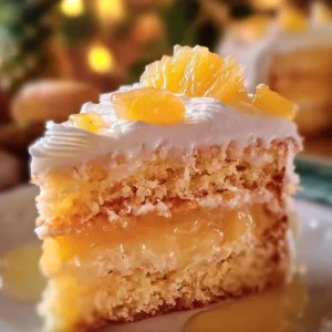 Juicy Pineapple Heaven Cake 2 Juicy Pineapple Heaven Cake topped with fresh pineapple slices and whipped cream