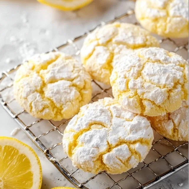Lemon Crinkle Cookies