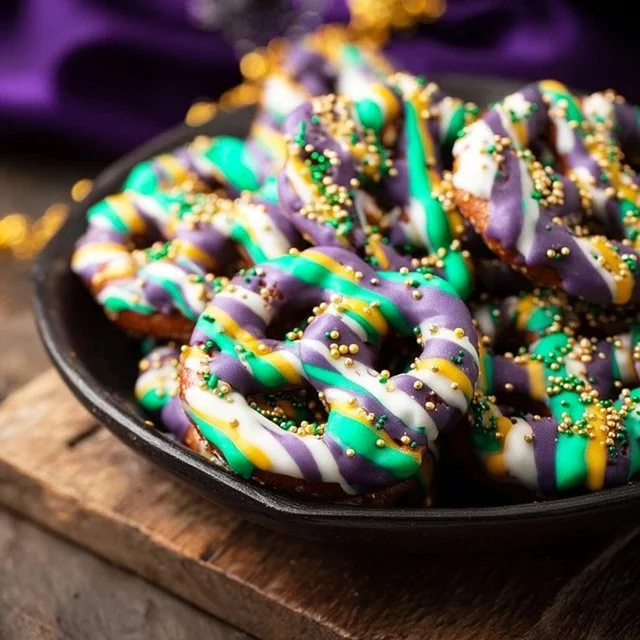 Mardi Gras Candy Melt Pretzels 3 mardi gras candy melt pretzels 2026 01 06 164758