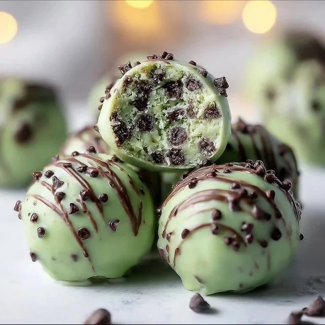 Mint Chocolate Chip Protein Balls