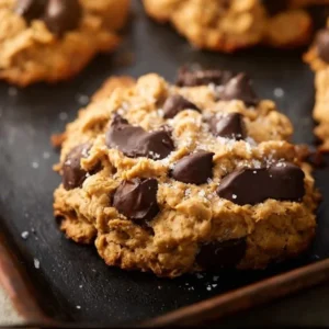 Peanut Butter Oatmeal Chocolate Chip Cookies 2 Peanut Butter Oatmeal Chocolate Chip Cookies fresh out of the oven