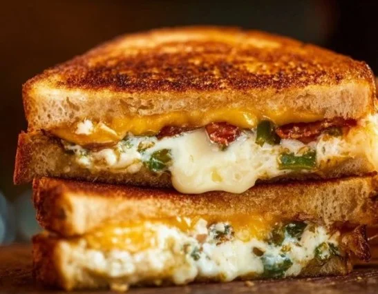 Roasted Jalapeno Popper Grilled Cheese