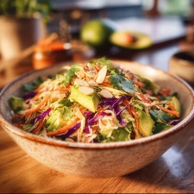 Shredded Thai Salad with Avocado