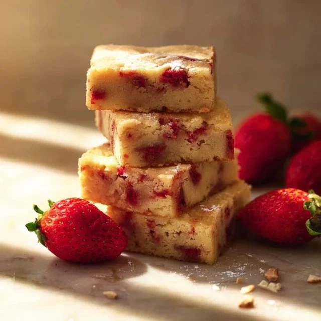 Strawberry Blondies