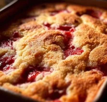 Strawberry Cheesecake Dump Cake